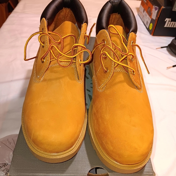 Boys Timberland boots size 6 3 eye Chukka wht/ble 7190r - Picture 1 of 16